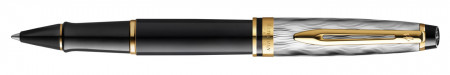 Waterman Expert Reflections of Paris Rollerball Pen - Deluxe Black